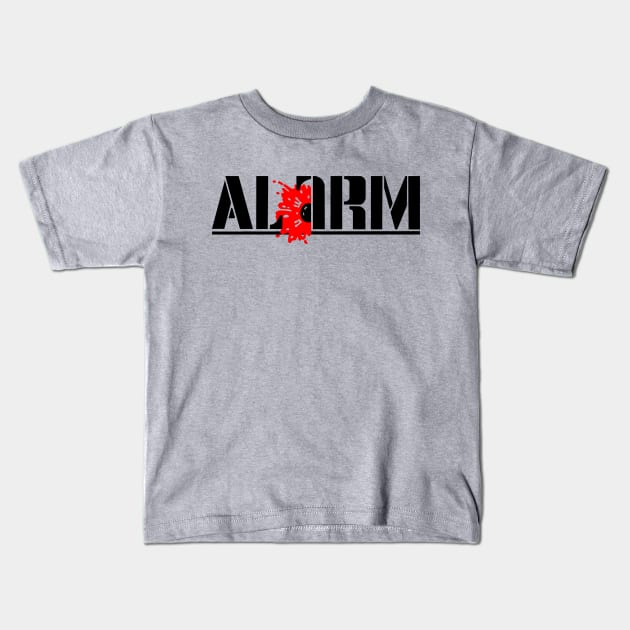 90s The Alarm Welsh Rock Band Kids T-Shirt by Black Wanted